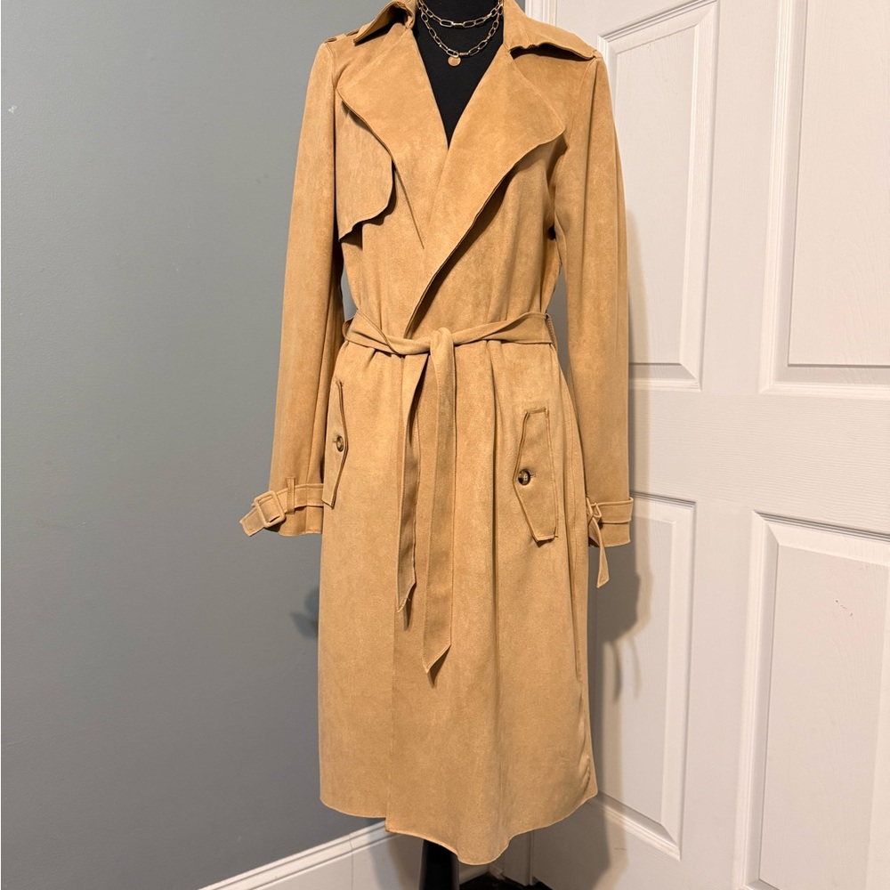 Carolina Belle Camel Trench Coat